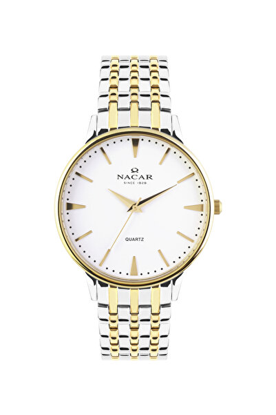 Nacar KLASİK GÜMÜŞ - ALTIN ERKEK KOL SAATİ NC09-2915702-CSM