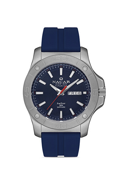 Nacar SAFİR CAM SPOR MAVİ ERKEK KOL SAATİ NC34-25B480-TLS3