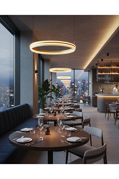 Özcan Aydınlatma Özcan Aydınlatma 2730-1A-03 Seira Tekli Sarkıt 60 Sarı