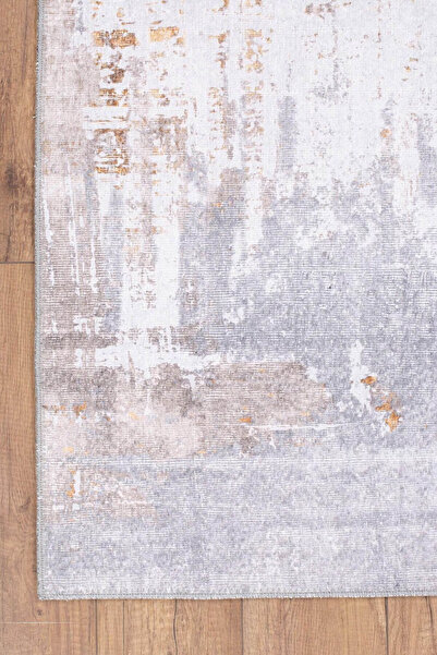 ARTLOOP Funk Dokuma Taban Dekoratif Modern Gri Halı AL 233