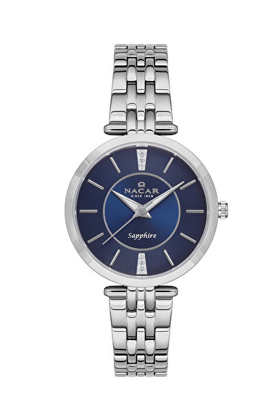 Nacar Sapphire Glass Silver Women's Wristwatch Nc34-39B324-Alm