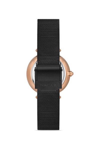 Nacar Black Women's Wristwatch Nc34- 390506 -Rbm