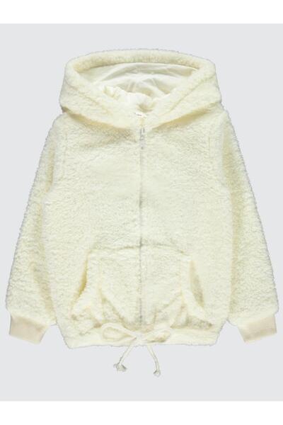 Civil Girls Kız Çocuk Kapüşonlu Hırka 6-9 Yaş Ekru