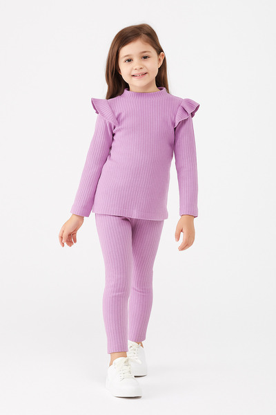 Cici kız Baby Junior Kız Çocuk Hakim Yaka Günlük Alt Üst Takım