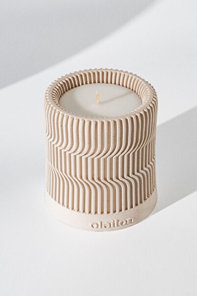olailon Serrated, Amber Kokulu, Dekoratif Beton Mum