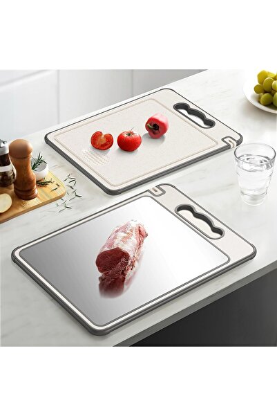 Prozee Bacteria-Free 304 Quality Stainless Steel Cutting Board – Approved by the Ministry of Agriculture, 1 Year Warranty