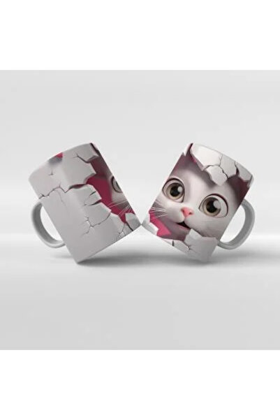Rengineshop كوب قطة مطبوع لطيف رقم 14 - كوب