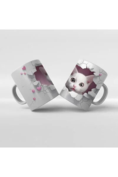 Rengineshop كوب بطبعة قطة لطيفة رقم 16