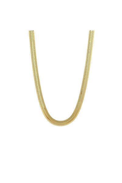 aga kulche İtalyan Ezme Balık Sırtı 2 mm Altın Zincir