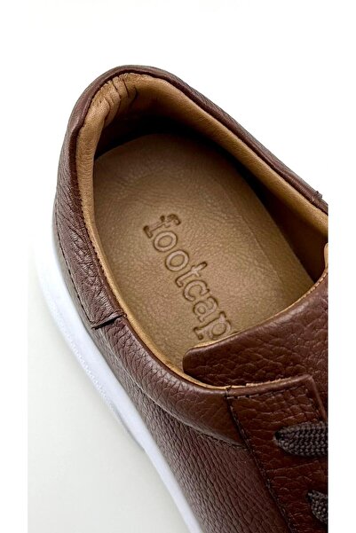 FOOTCAP Büyük Numara Premium Kalite, Hakiki Deri Erkek Sneaker, Günlük Rahat Ayakkabı - Ultra Konfor Taban