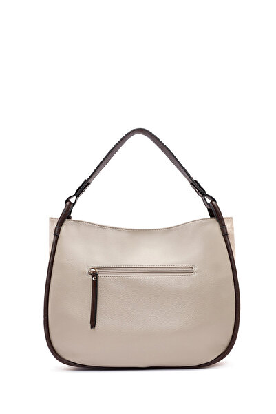 Derimod Women's Gray Long Strap Suede Shoulder Bag 25Wbd248310