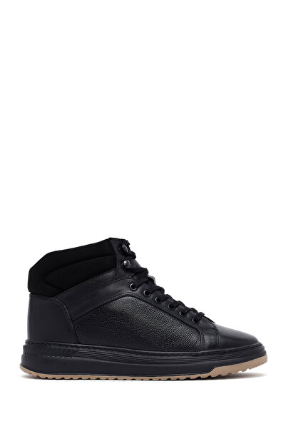 Derimod Men's Black Lace-Up Leather Sports Boots 25Wfd660218