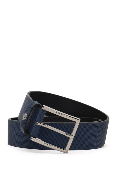 Derimod Men's Navy Blue Leather Belt 000A2D1306326