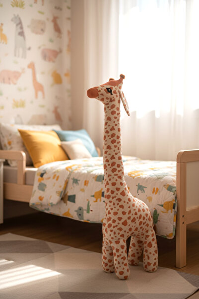 ROZİTOYS Zürafa Peluş Oyuncak Büyük Boy 1 Metre Dekoratif Hediyelik Uyku ve Oyun Arkadaşı