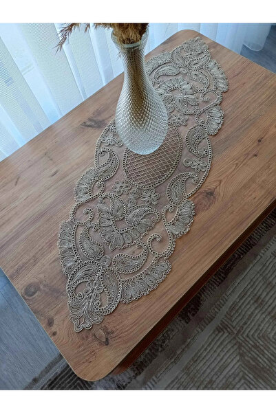 Çt Çeyizci Tekstil Salon Takımı, Yatak Odası 3 Parça Sehpa Örtüsü, Masa Örtüsü 3 Parça Oda Takımı