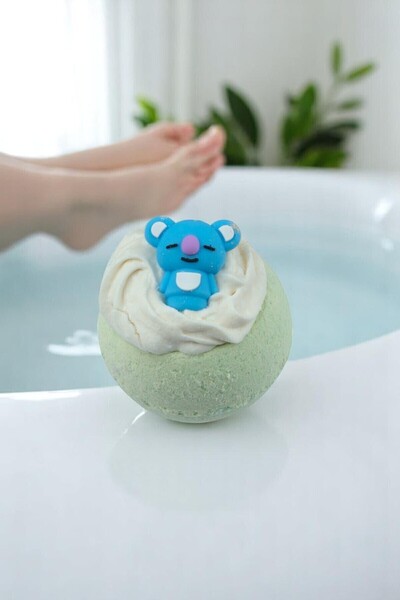 Lotus Cupcake Banyo Bombası 135gr – Oyuncaklı Hanımeli Kokulu El Yapımı