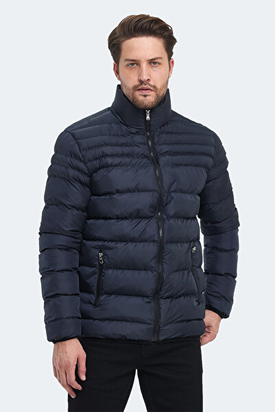 Slazenger HORIZON I Erkek Şişme Lacivert Mont & Kaban