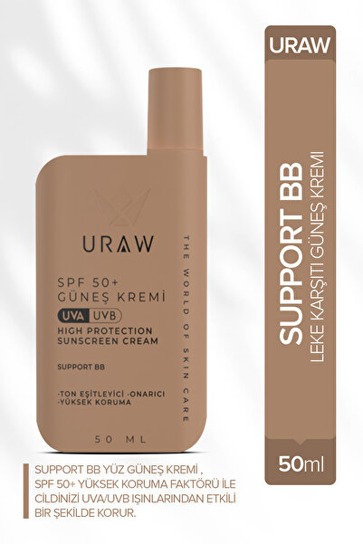 Uraw Support Bb Yüz Güneş Kremi Spf 50 | Ton Eşitleyici Leke Karşıtı Yüksek K...