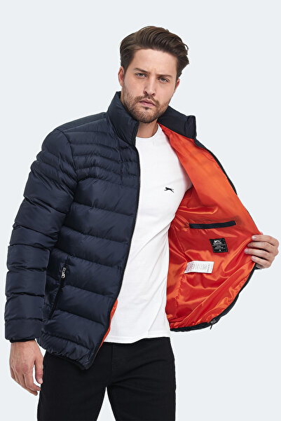 Slazenger HORIZON I Erkek Şişme Lacivert Mont & Kaban