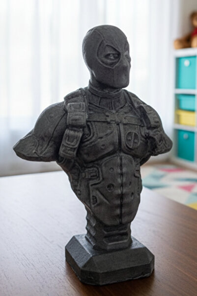 Craft3D Atölye Deadpool Çılgın Kahraman Beton Büst/figür-marvel Comics-11 Cm ...