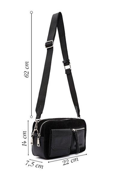 Derimod Women's Black Long Strap Crossbody Bag 25Wbd246514