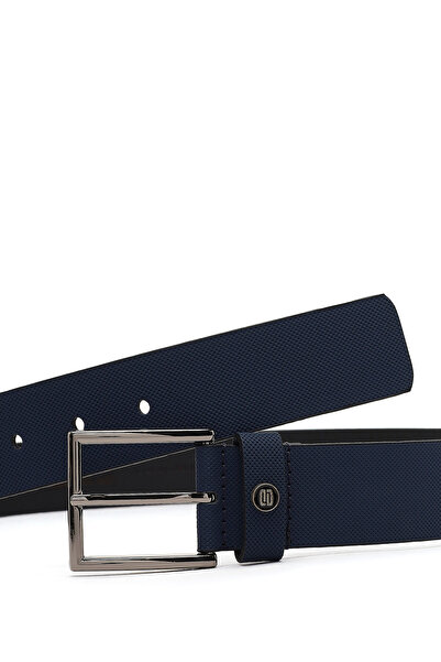 Derimod Men's Navy Blue Leather Belt 000A2D1306326