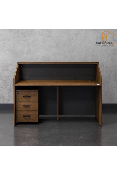 Al Saada Home Counter Desk, Wood- 160×60×110cm, Brown