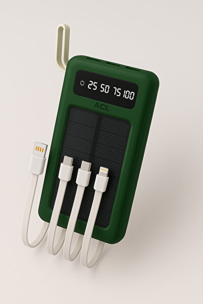 Dorasan ACL PW59 10000 Mah Solar Powerbank - LED Işıklı (Renk Seçenekli)