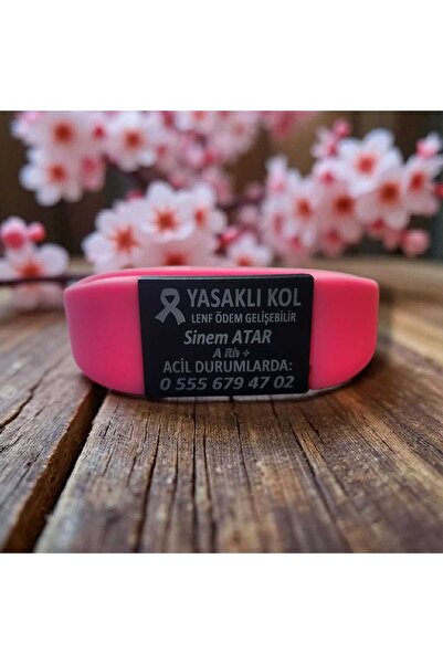 fırsatlar diyarı Kişiye Özel Tıbbi Acil Durum Farkındalık Bilekliği Lenfödem Yasaklı Kol Uyarı Bilekliği