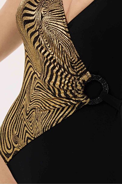 AYYILDIZ 4306 Μαγιό με χρυσό σχέδιο