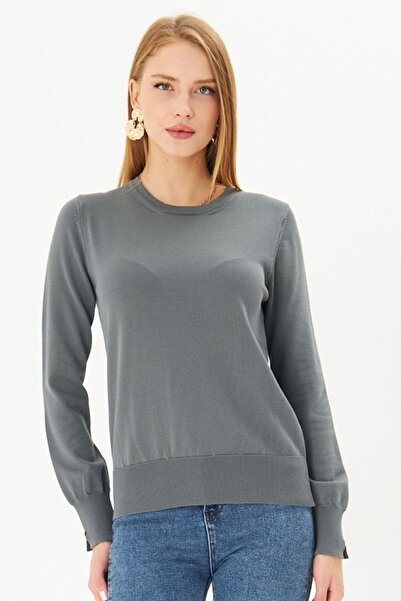 Irmak Kerekli المرأة المدخنة طاقم الرقبة البلوز القديم المال المرأة البلوز K2706