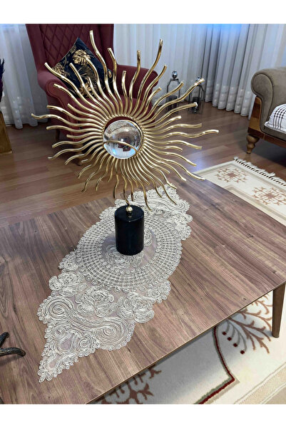 Çt Çeyizci Tekstil Salon Takımı, Yatak Odası 3 Parça Sehpa Örtüsü, Masa Örtüsü 3 Parça Oda Takımı