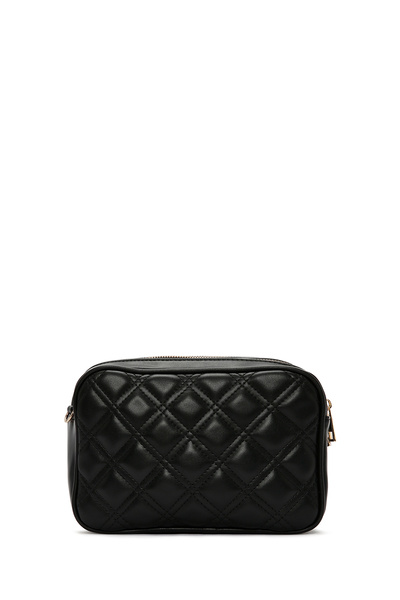 Derimod Women's Black Long Strap Quilted Crossbody Bag 25Abd2701Kp