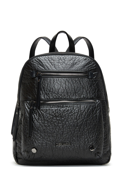 Derimod Women's Black Casual Backpack 25Wbd2496Ft