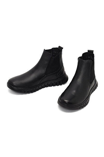 Derimod Erkek Siyah Kalın Tabanlı Deri Chelsea Bot 25WFD6804FT
