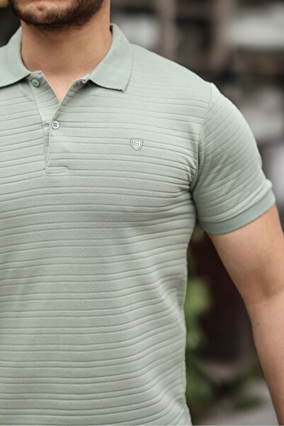 COMBİNE MİCHAİL تي شيرت رجالي من نسيج القطن غير القابل للانكماش بقصة ضيقة