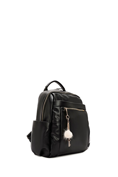 Derimod Women's Black Accessory Detailed Backpack 25Abd245618