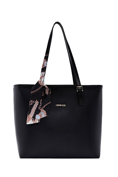 Derimod Kadın Siyah Aksesuarlı Omuz Çantası 25WBD201118