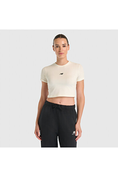 New Balance WNT3527 Bej Kadın Tişört