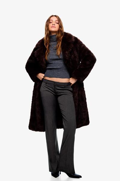 Bershka Low-rise boot-cut trousers