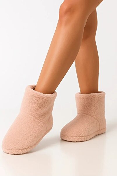 Deniz Terlik Women's Plush Silent Sole Non-Slip Women's Home Boots |   Women's Panduf |