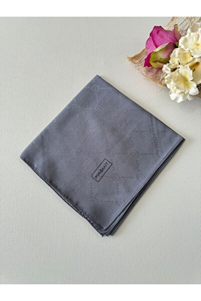 Siyane Eșarfă jacquard cu monogramă pentru femei FUME 95 x 95