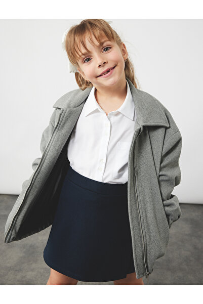 Koton Pamuklu Uzun Kollu Cep Detaylı Basic Okul Gömleği