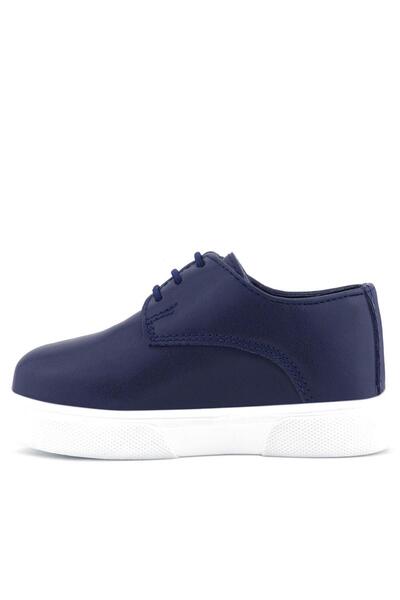 Rakerplus Παιδικά κλασικά παπούτσια Derby Navy Blue Matte White Sole