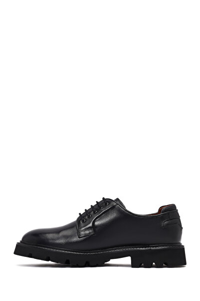 Derimod Men's Black Lace-Up Leather Casual Shoes 25Wfd724318