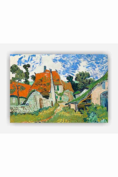 fırsatlar diyarı Auvers-Sur-Oise´da Sokak Vincent Van Gogh Duvar Posteri - Ka...