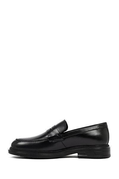 Derimod Mocasini casual din piele neagră pentru bărbați, pantofi de iarnă 25WFD760818