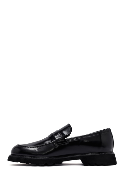 Derimod Erkek Siyah Deri Klasik Loafer, Kışlık Ayakkabı 25WFD704722
