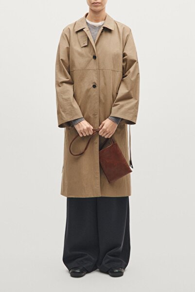 Massimo Dutti Nappa deri omuz çantası