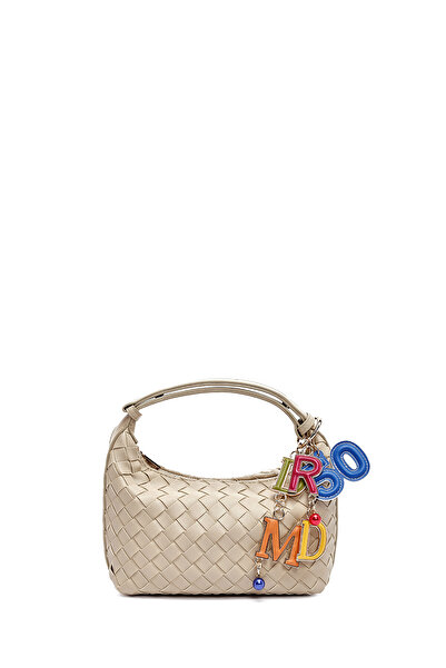 Derimod Women's Beige Accessory Knitted Mini Shoulder Bag 25Sbd292329